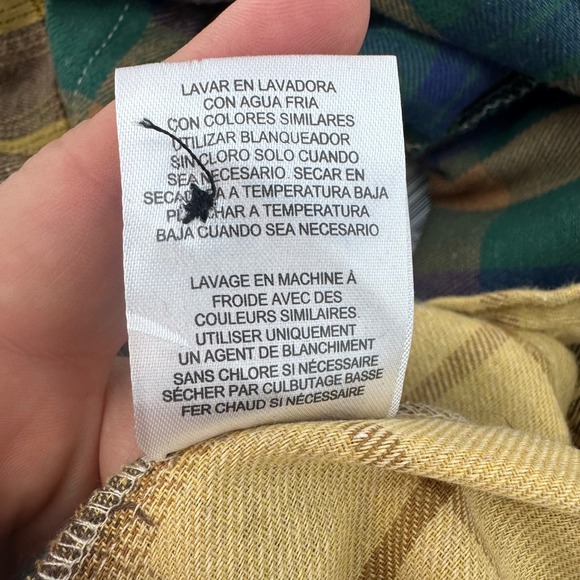 REASON Rustic Copper Plaid Hooded Shirt Jacket Mens‎ Size M Button Up Flannel - Picture 11 of 12